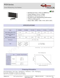 PCR1206-4M7J1 Datasheet Cover