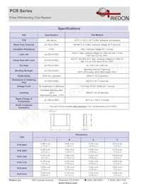 PCR1206-4M7J1 Datasheet Page 2