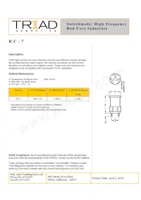 RC-7-B Datasheet Cover