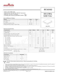 RF3609D Datasheet Cover