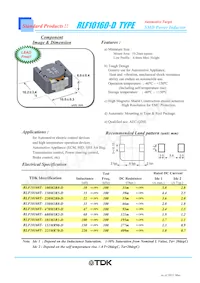 RLF10160T-221MR70-D Datasheet Cover