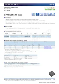 SPM12565XT-2R8M150 Datenblatt Cover