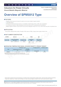 SPM5012T-2R2MT Datasheet Pagina 3