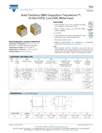 T25D226M050CSZ Datasheet Cover