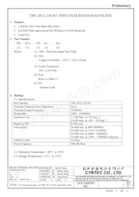 TBF-2012-245-R1 Datasheet Cover