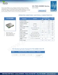 VC-TXO-39SMX-128-TR Datasheet Cover