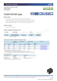 VLBS1007083T-R20L Datasheet Cover