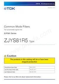 ZJYS81R5-2P50T-G01 Datenblatt Cover