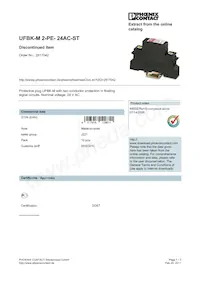 2817042 Datasheet Cover