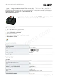 2920243 Datasheet Cover