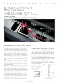 AVF16C225A000F405 Datenblatt Cover