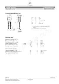 B72205S0600K311 Datasheet Pagina 3