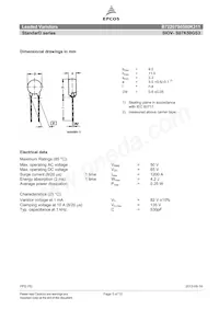 B72207S0500K311 Datasheet Pagina 3