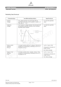 B72207S0500K311 Datasheet Page 7