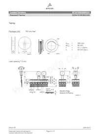 B72210S0500K531 Datasheet Page 4