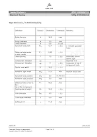 B72210S0500K531 Datasheet Page 5