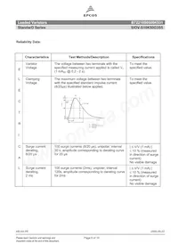 B72210S0500K531 Datasheet Pagina 6