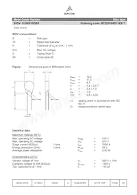 B72210S0511K511 Datasheet Pagina 2