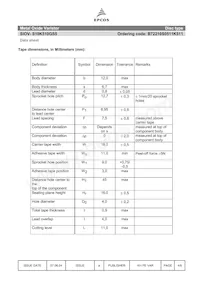 B72210S0511K511 Datasheet Pagina 5