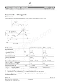 B72500E2170S170 Datasheet Pagina 6