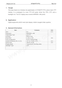 DT050TFT-PTS Datasheet Page 4