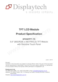 DT050TFT-TS Datenblatt Cover