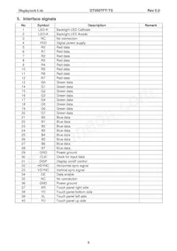 DT050TFT-TS Datasheet Page 6