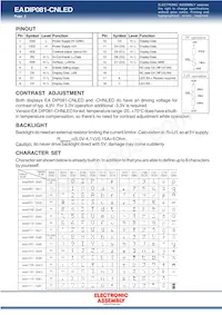 EA DIP081-CHNLED Datenblatt Seite 2