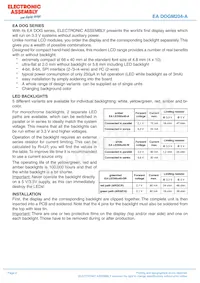 EA DOGM204B-A數據表 頁面 2