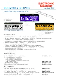 EA DOGM240S-6 Datasheet Copertura