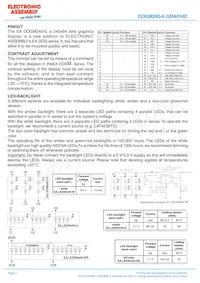 EA DOGM240S-6 Datasheet Pagina 2