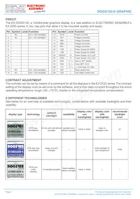 EA DOGS102B-6 Datasheet Page 2