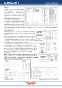 EA DOGXL160L-7 Datasheet Pagina 2