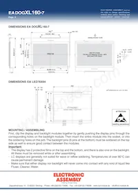 EA DOGXL160L-7 Datasheet Pagina 8