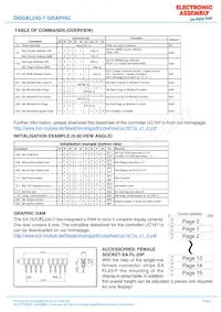 EA DOGXL240B-7 Datasheet Pagina 7