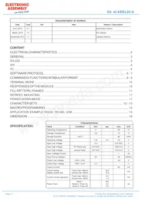 EA ELABEL20-A Datasheet Pagina 2
