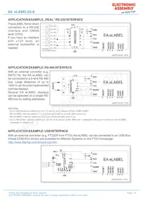 EA ELABEL20-A Datasheet Page 15