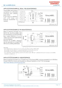 EA ELABEL20-A 데이터 시트 페이지 15