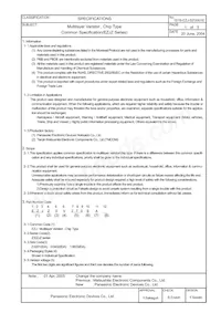 EZJ-Z0V80005 Datasheet Page 3