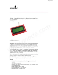 LCD-09568 Datasheet Copertura