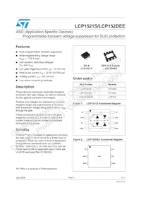 LCP152DEERL Datasheet Cover
