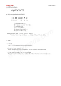 LQ050Y3DC02 Datasheet Pagina 15