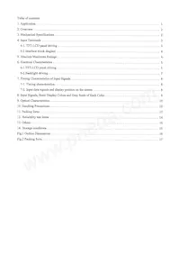 LQ090Y3DG01 Datasheet Pagina 3