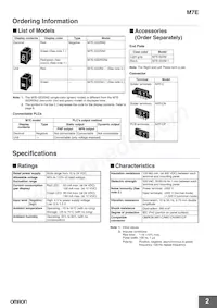 M7E-02DRGN2 Datasheet Pagina 2