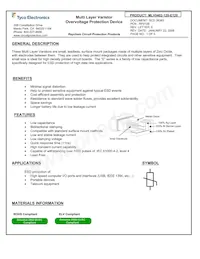 MLV0402-120-E120 Datasheet Cover