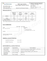 MLV0402-120-E120 Datasheet Pagina 2
