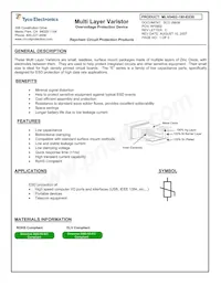 MLV0402-180-E030 Datenblatt Cover