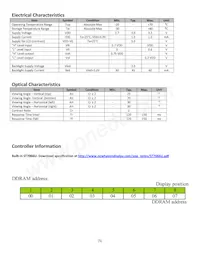 NHD-0108BZ-FSY-YBW-3V3 Datasheet Page 5