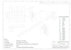 NHD-0108BZ-RN-YBW Datasheet Page 3