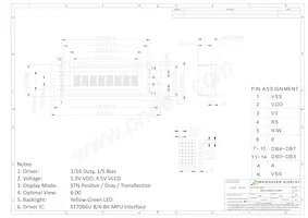 NHD-0108CZ-FL-GBW Datasheet Page 3